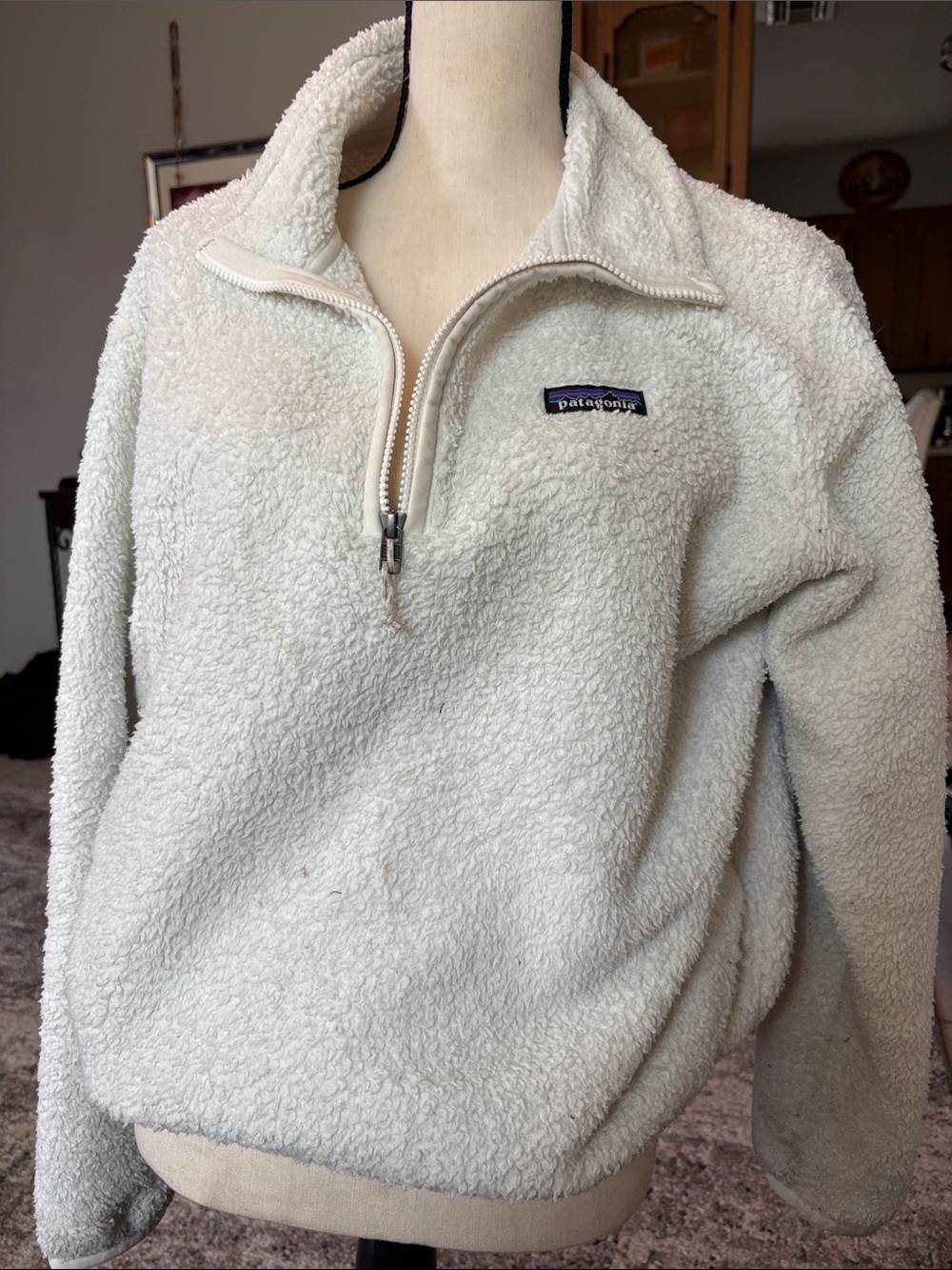 Patagonia Women’s Cream Sherpa 1/2 Zip Pullover